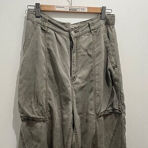 Urban Outfitters Olive Cargo Barrel Pants